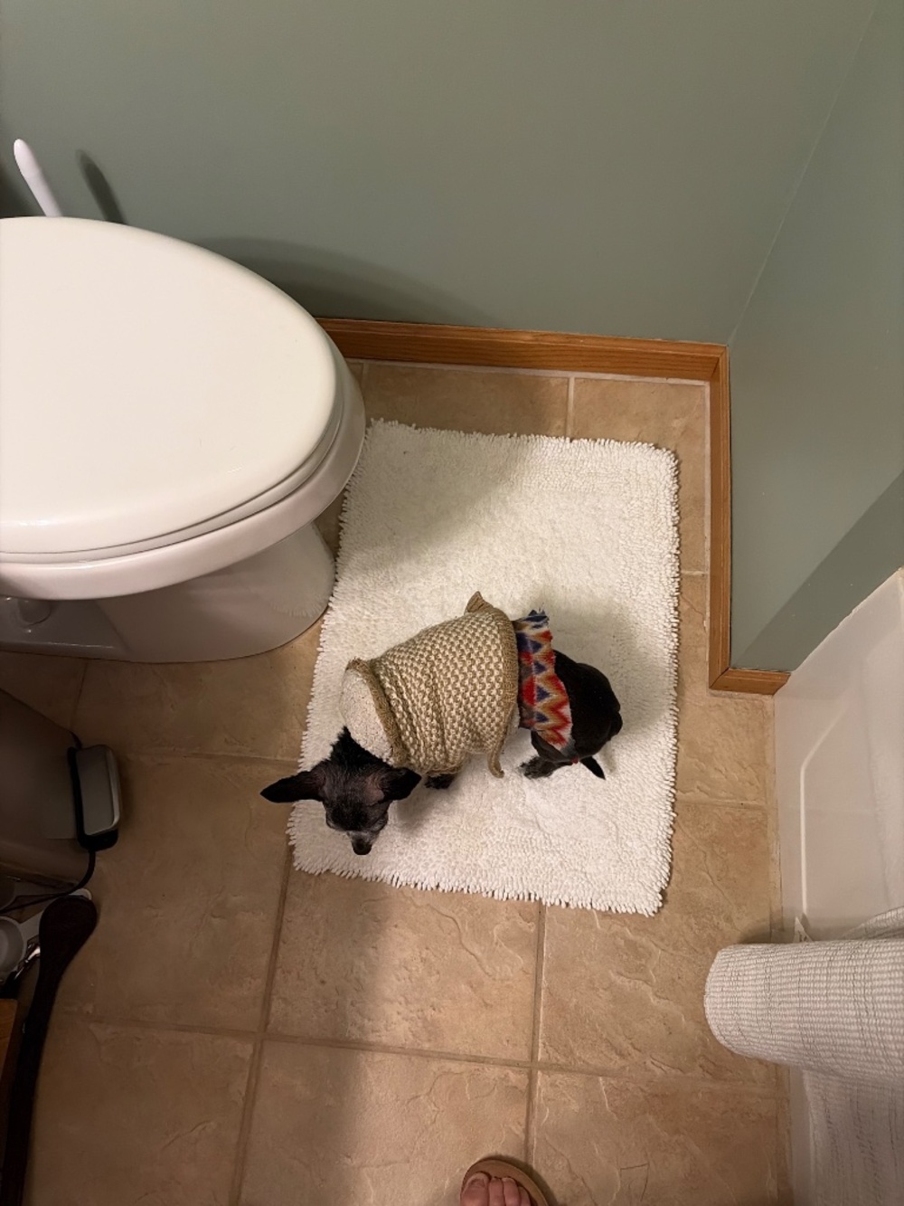 Basic white bathe mat - Picture 3 of 3